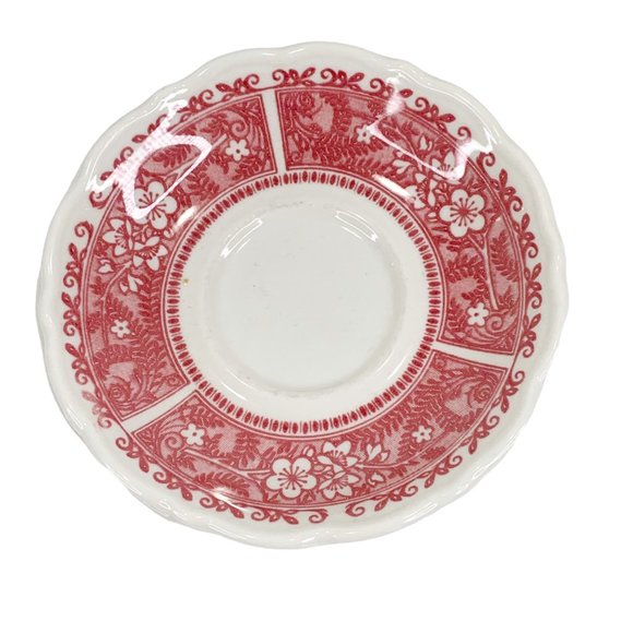 Syracuse China Strawberry Hill Cup Saucer Set of 2 Restaurant Ware Vintage USA - Picture 7 of 8